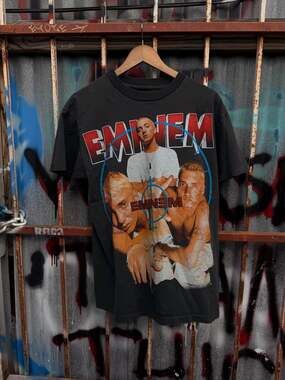 Vintage 90s Eminem Slim Shady Bootleg Rap T-Shirt